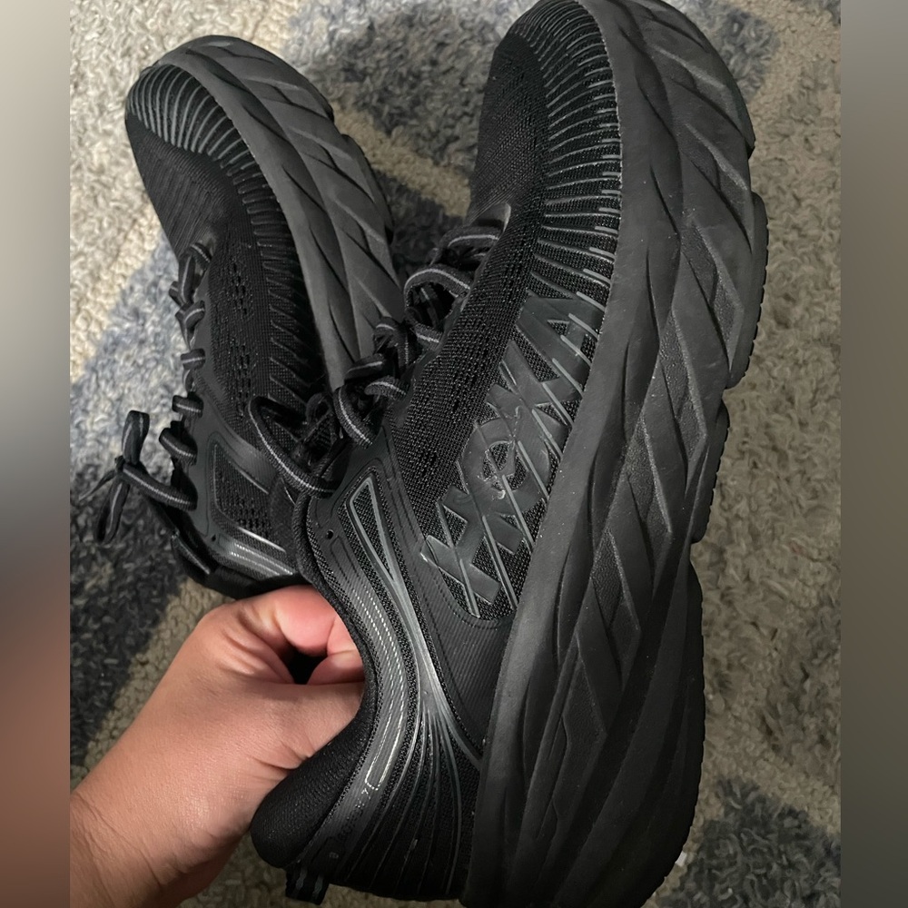 Hoka One One Men's Black Athletic Shoes
